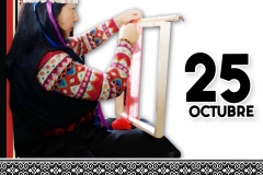 afiche telar mapuche